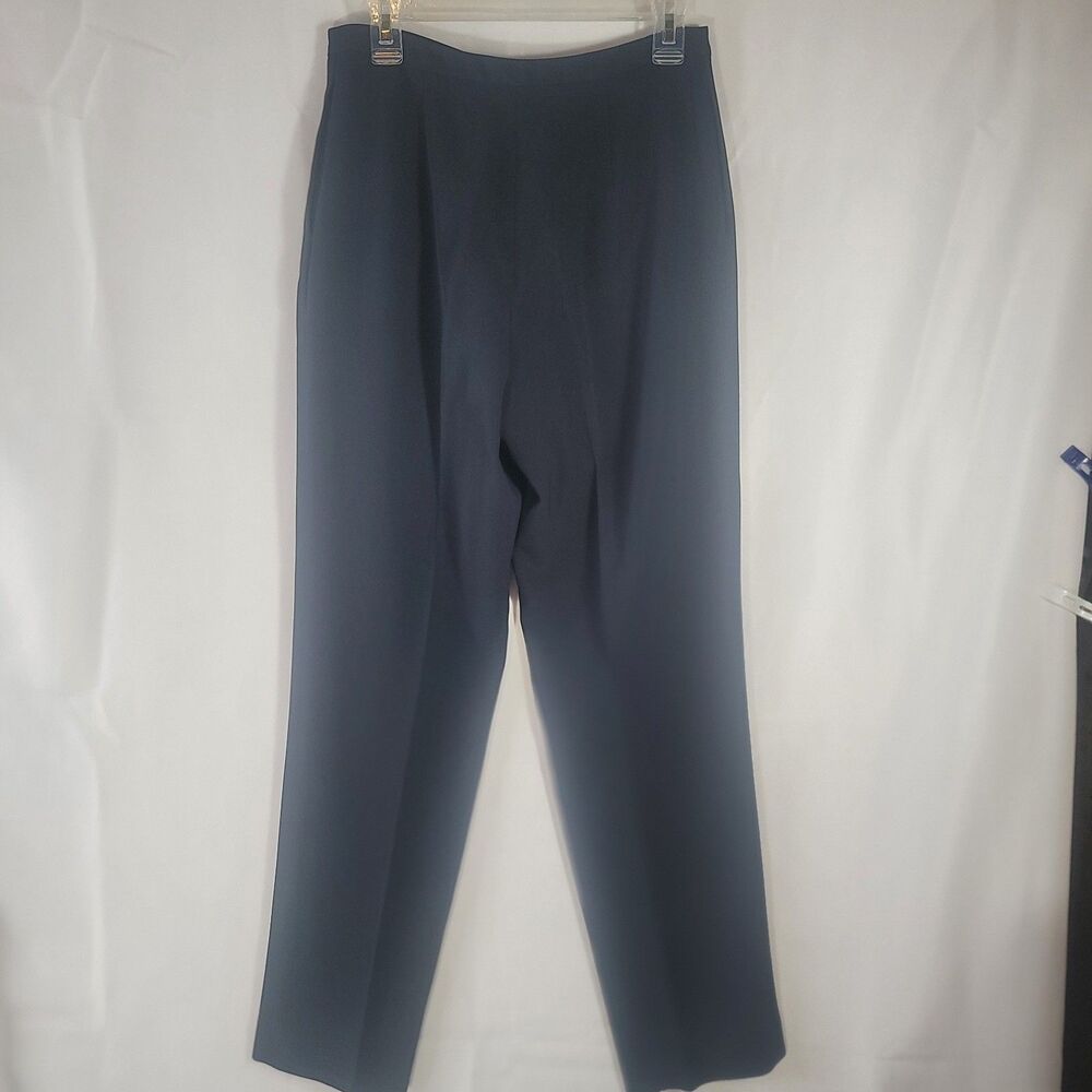 VTG Jones New York Women's Size 8 Black High-Waisted Straight Leg Dress Pants - Picture 8 of 8
